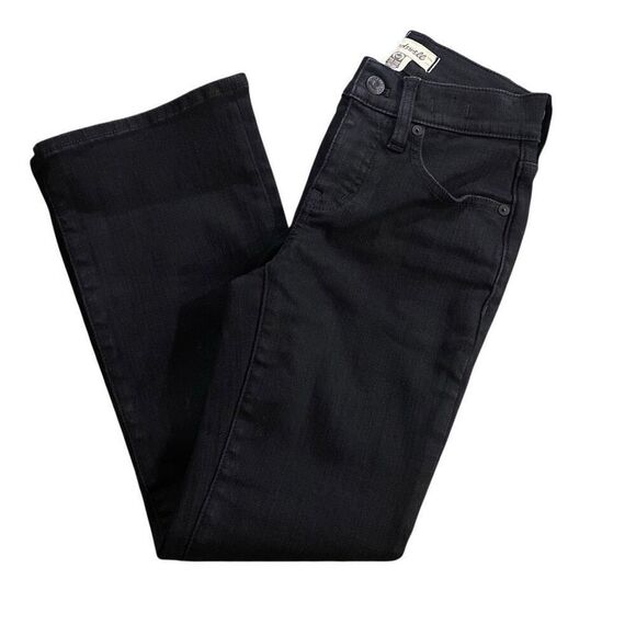 Madewell Black EUC Mid Rise Kick Out Jeans size 23P - Picture 4 of 5